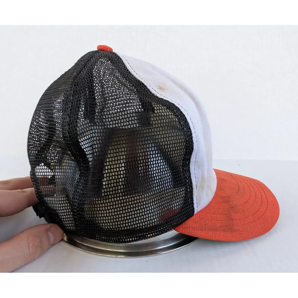 Vintage Baltimore‎ Orioles Hat STAINS Snapback 80s Mesh MLB Union USA Made Annco